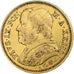 DEPARTAMENTY WŁOSKIE, PAPAL STATES, Pius IX, 20 Lire, 1868, Rome, Złoto