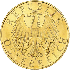 Áustria, 25 Schilling, 1928, Vienna, Dourado, MS(65-70), KM:2841