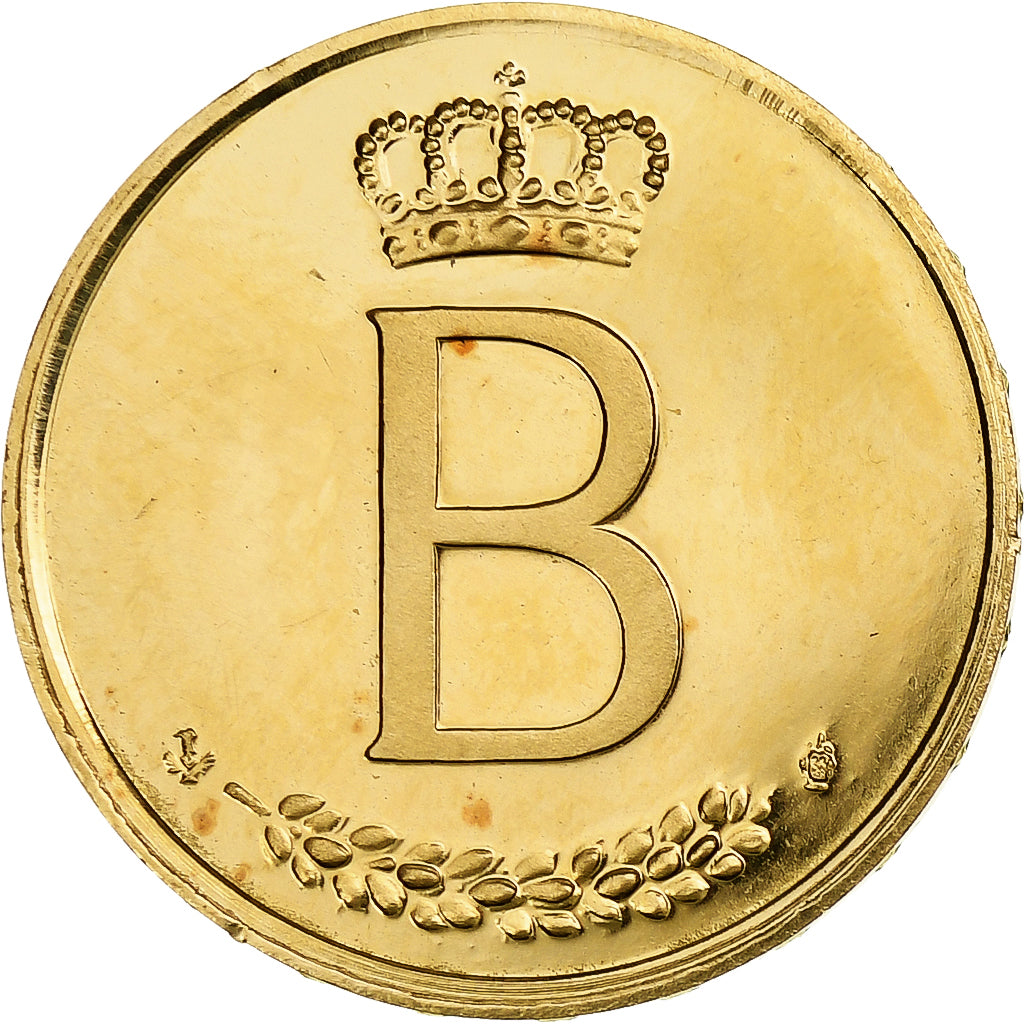 Belgio, Baudouin I, 20 Francs, 20 Frank, 25th Anniversary of Accession, 1976