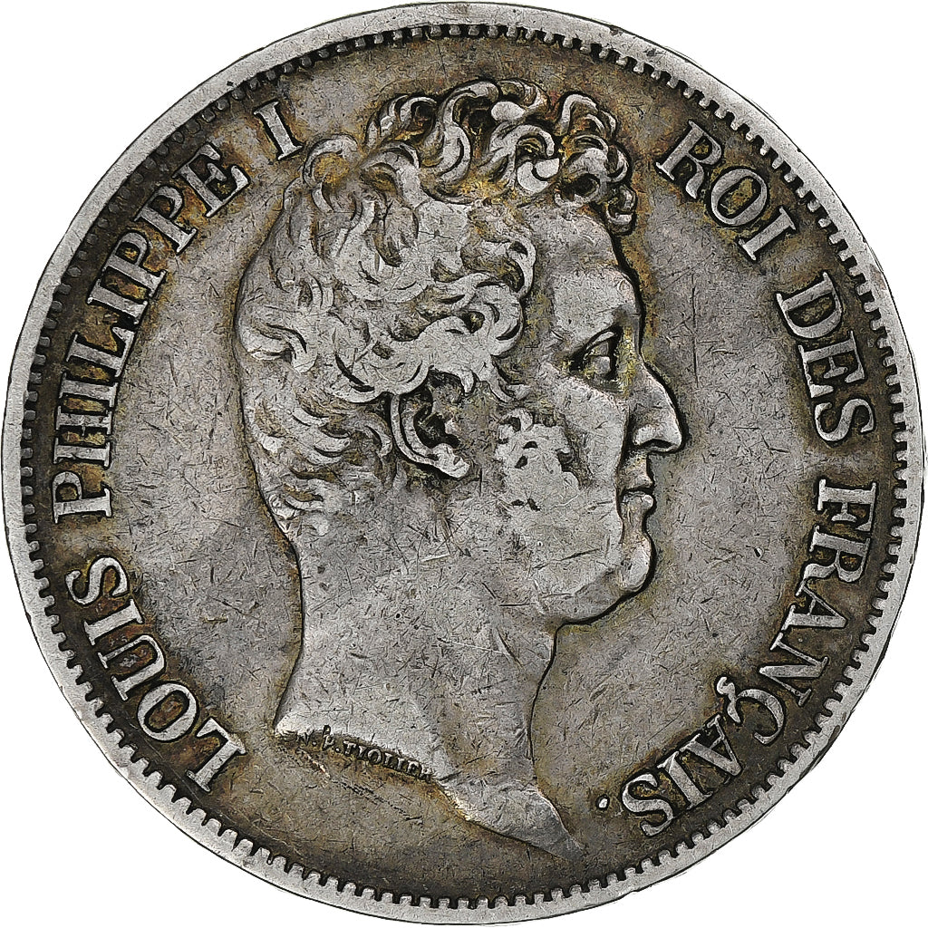 Frankreich, Louis-Philippe, 5 Francs, 1831, Lille, Tranche en relief, Silber