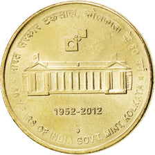 Münze, India, 5 Rupees, 2012, UNZ, Nickel-Bronze, KM:New