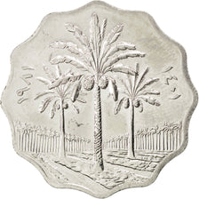 Iraq, 10 Fils, 1981, SPL, Acciaio inossidabile, KM:126a