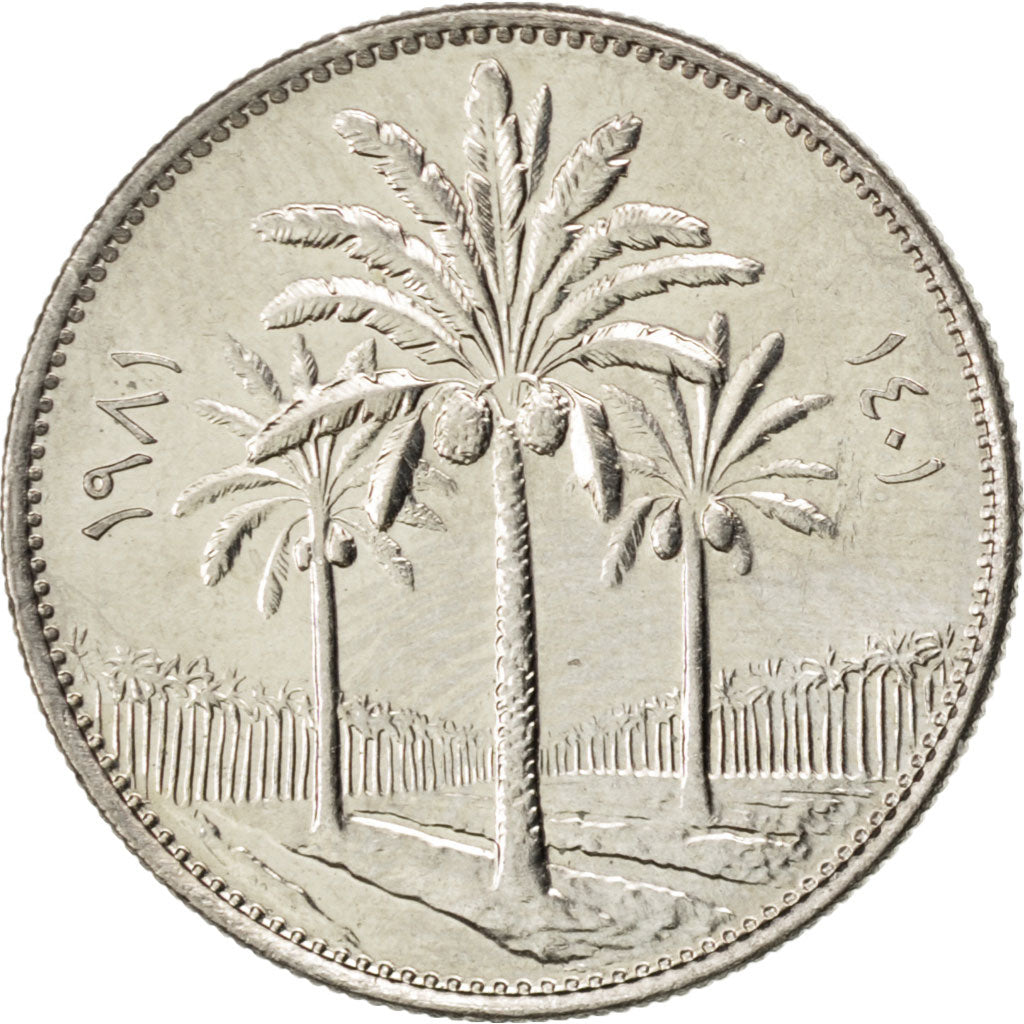 Moneta, Iraq, 25 Fils, 1981, SPL, Rame-nichel, KM:127