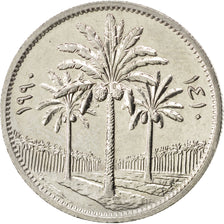 IRAQ, 50 Fils, 1990, KM #128, MS(63), Copper-Nickel, 23, 5.50