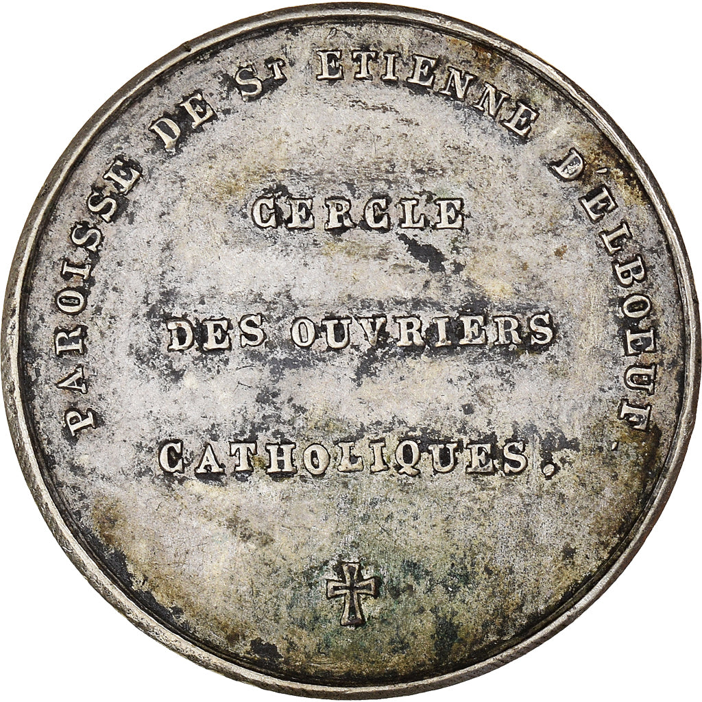 France, Medal, Cercle des Ouvriers Catholiques, Sain-Etienne-d'Elboeuf