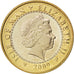 ISLE OF MAN, 2 Pounds, 2009, Pobjoy Mint, KM #1260, MS(63), Bi-Metallic, 28.4,..