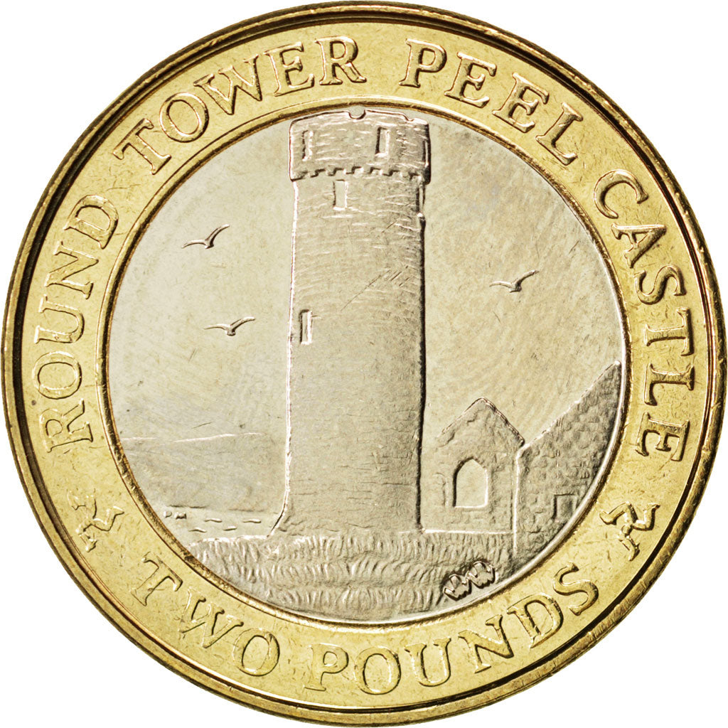 ISLE OF MAN, 2 Pounds, 2009, Pobjoy Mint, KM #1260, MS(63), Bi-Metallic, 28.4,..