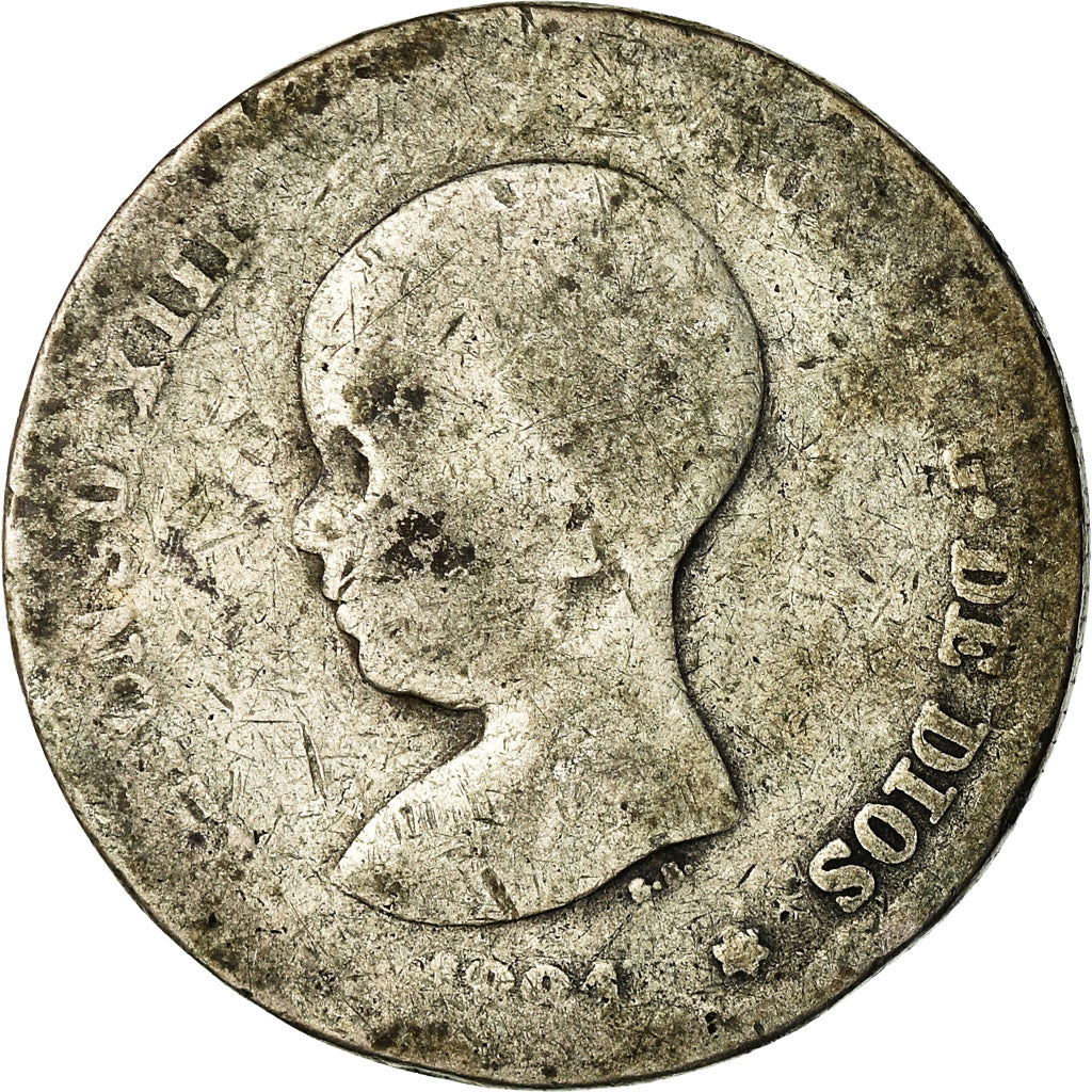 Monnaie, Espagne, Alfonso XIII, Peseta, 1891, Madrid, B, Argent, KM:691