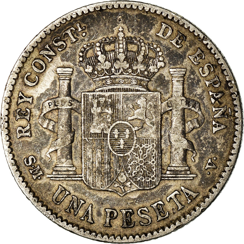 Moeda, Espanha, Alfonso XIII, Peseta, 1903, Madrid, EF(40-45), Prata, KM:721