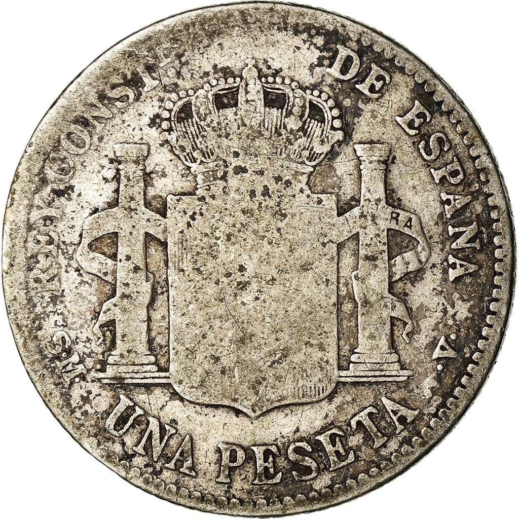 Munten, Spanje, Alfonso XIII, Peseta, 1903, Madrid, FR, Zilver, KM:721