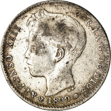 Coin, Spain, Alfonso XIII, Peseta, 1899, Madrid, VF(30-35), Silver, KM:706