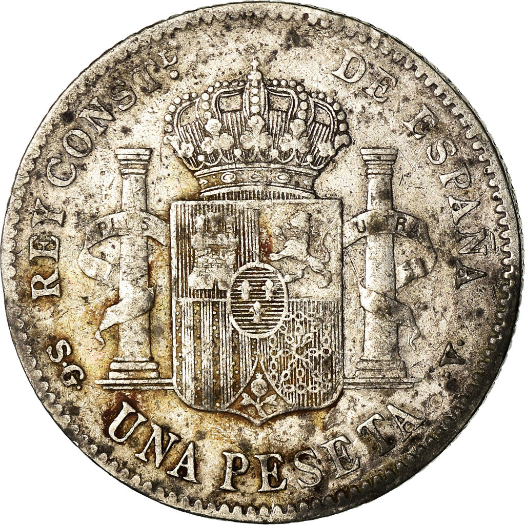 Coin, Spain, Alfonso XIII, Peseta, 1899, Madrid, VF(30-35), Silver, KM:706