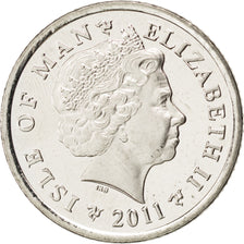 Münze, Isle of Man, Elizabeth II, 10 Pence, 2011, Pobjoy Mint, UNZ