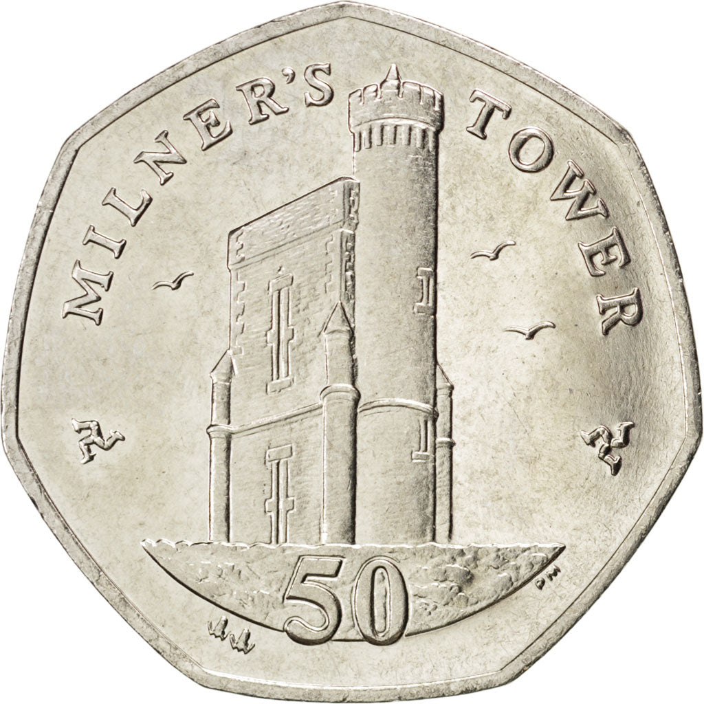 ISLE OF MAN, 50 Pence, 2011, Pobjoy Mint, KM #1258, MS(63), Copper-Nickel,...