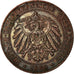 Moeda, ÁFRICA ORIENTAL ALEMÃ, Wihelm II, Pesa, 1890, AU(55-58), Cobre, KM:1