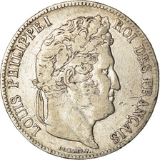 Coin, France, Louis-Philippe, 5 Francs, 1835, Strasbourg, VF(30-35), Silver