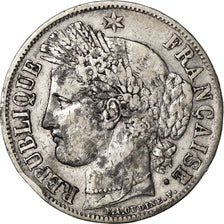 Coin, France, Cérès, 5 Francs, 1849, Strasbourg, VF(20-25), Silver, KM:761.2