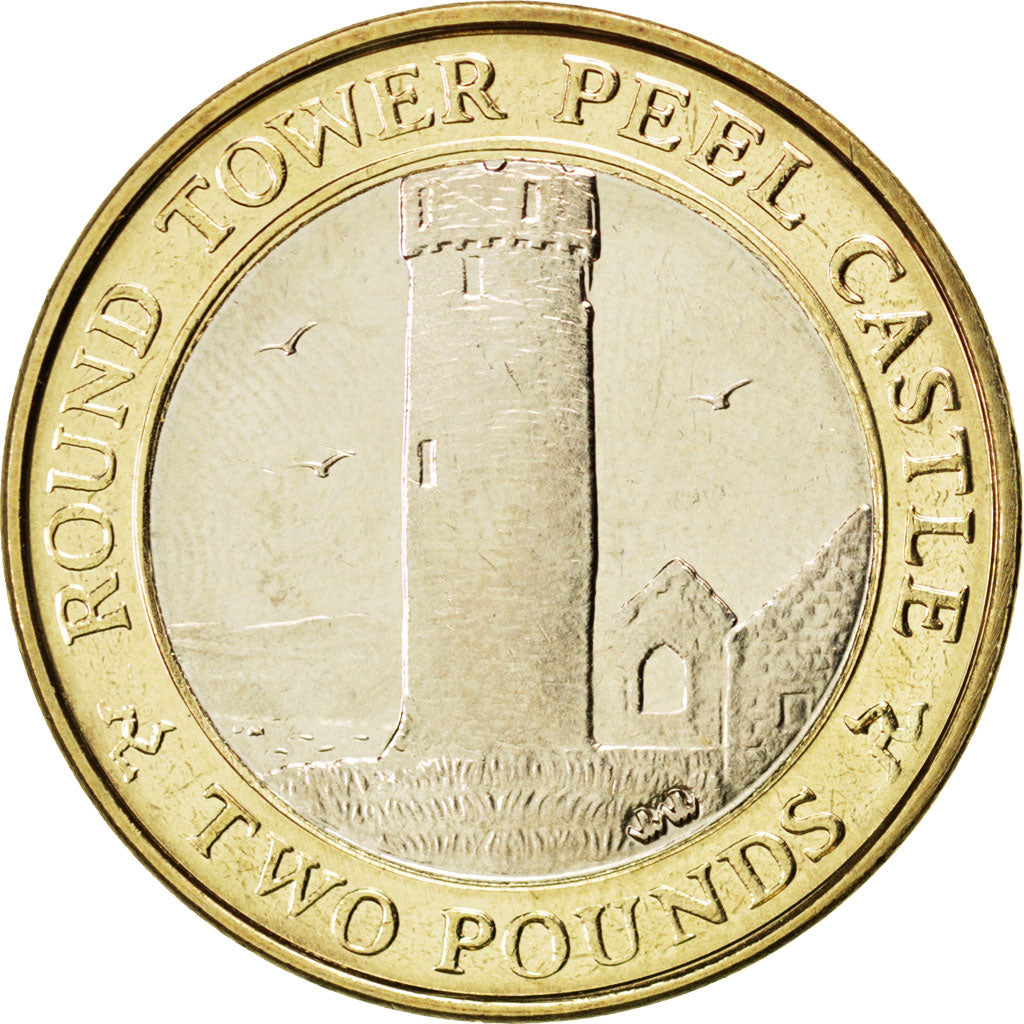 ISLE OF MAN, 2 Pounds, 2011, Pobjoy Mint, KM #1260, MS(63), Bi-Metallic, 28.4,..