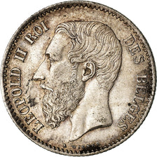 Coin, Belgium, Leopold II, Franc, 1867, AU(50-53), Silver, KM:28.1