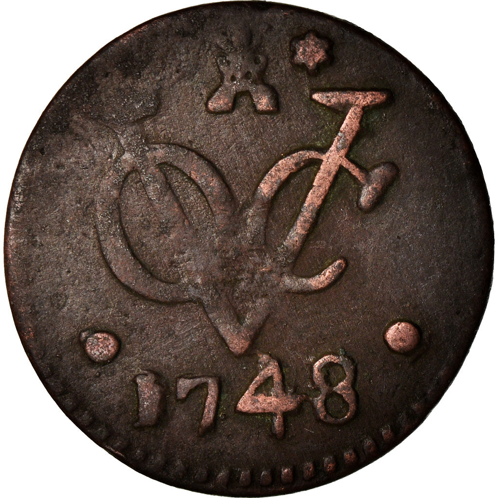 Coin, NETHERLANDS EAST INDIES, Duit, 1748, Utrecht, VF(30-35), Copper, KM:152.2