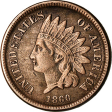 Coin, United States, Indian Head Cent, Cent, 1860, Philadelphia, EF(40-45)