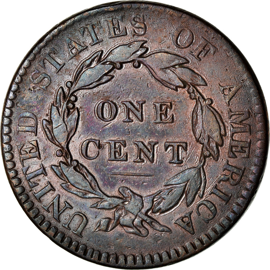 Coin, United States, Coronet Cent, Cent, 1820, U.S. Mint, VF(30-35), Copper