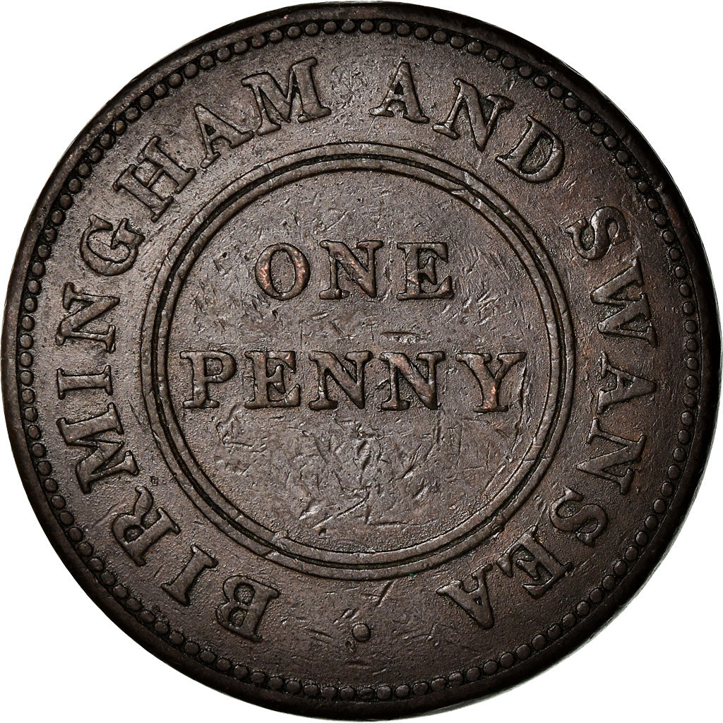 Munten, Groot Bretagne, Birmingham and Swansea, Penny Token, 1811, Birmingham