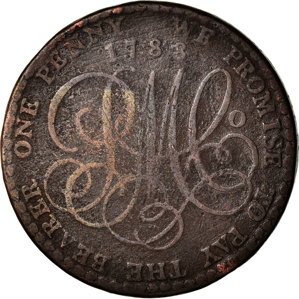 Moneta, Gran Bretagna, Wales, Penny Token, 1788, Anglesey, MB, Rame