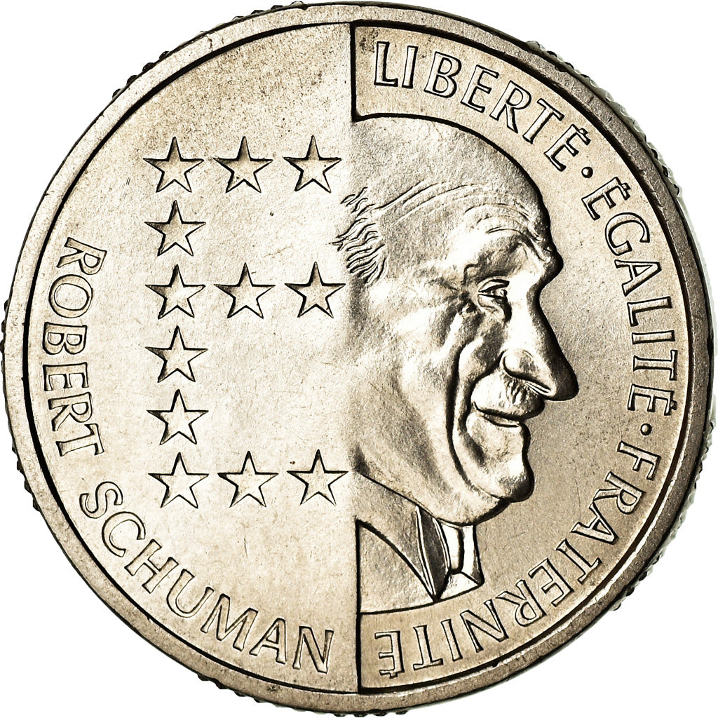 Monnaie, France, Schuman, 10 Francs, 1986, ESSAI, SPL, Nickel, Gadoury:825