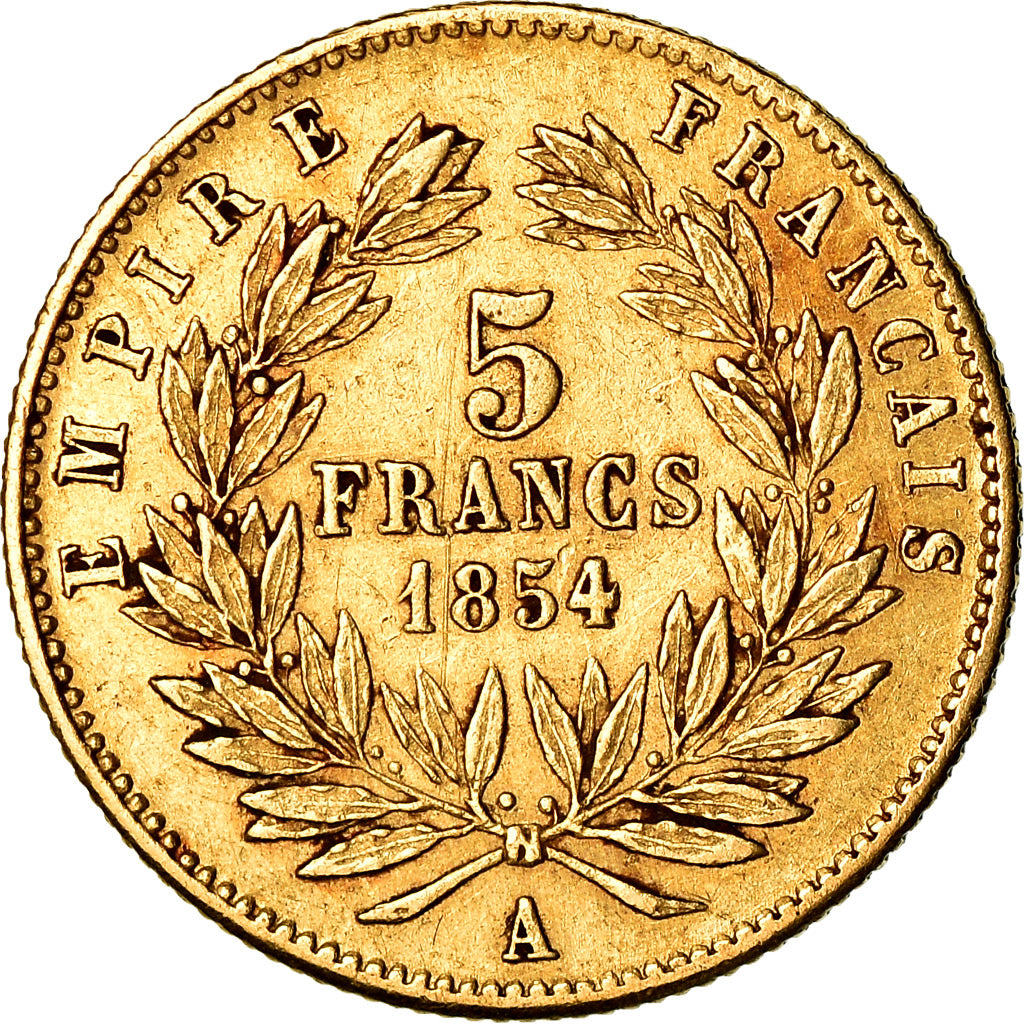 Coin, France, Napoleon III, Napoléon III, 5 Francs, 1854, Paris, EF(40-45)