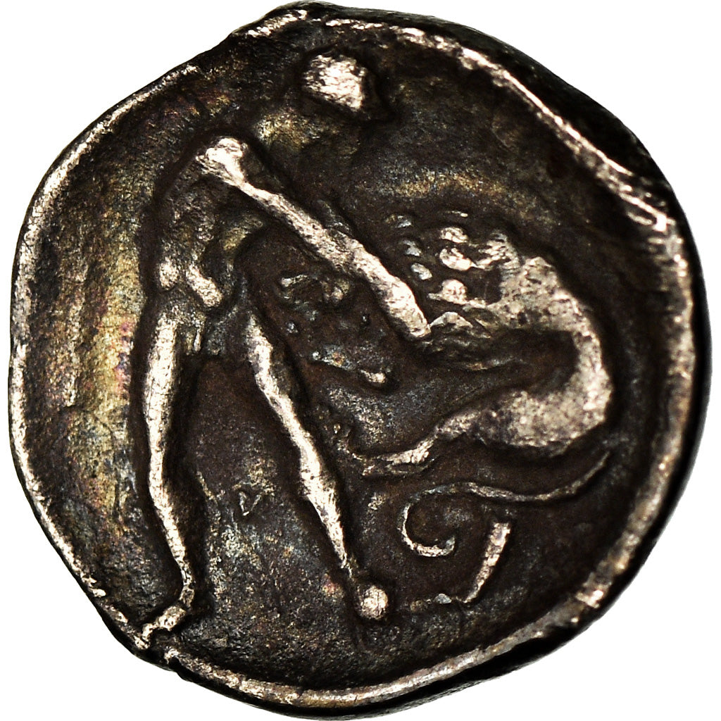 Munten, Calabrië, Tarente, Diobol, 380-325 BC, ZF+, Zilver, HN Italy:914
