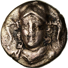 Coin, Calabria, Tarentum, Diobol, 280-228 BC, VF(30-35), Silver, SNG ANS:1476