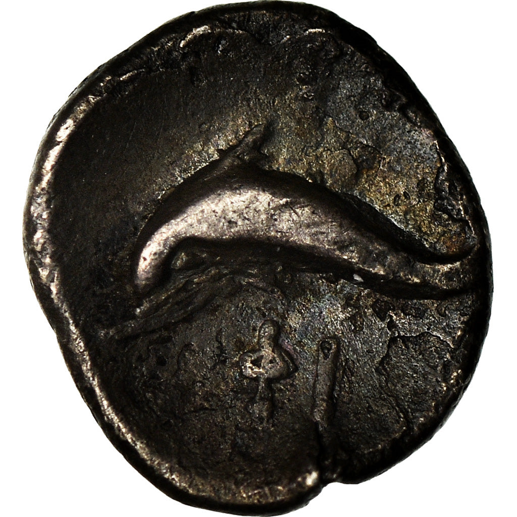 Coin, Calabria, Tarentum, Litra, 325-280 BC, EF(40-45), Silver, HN Italy:979