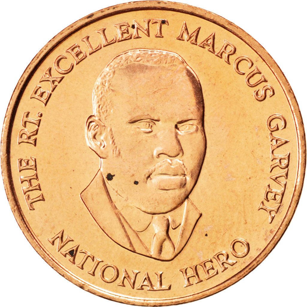 JAMAICA, 25 Cents, 1996, British Royal Mint, KM #167, MS(63), Copper Plated...