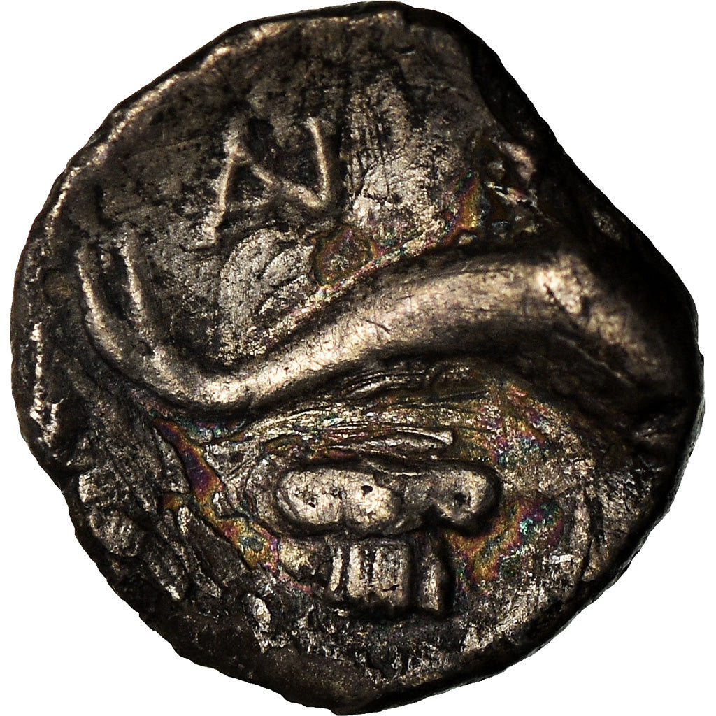Coin, Calabria, Tarentum, Litra, 325-280 BC, VF(30-35), Silver, SNG-Cop:123-140