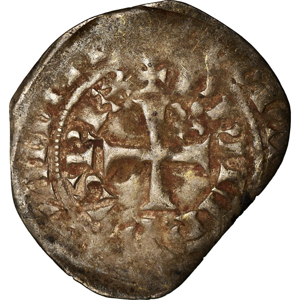 Moeda, França, Philippe VI, Gros à la fleur de lis, VF(30-35), Lingote