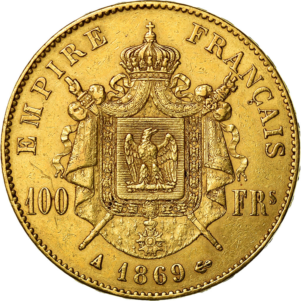 Münze, Frankreich, Napoleon III, Napoléon III, 100 Francs, 1869, Paris, SS