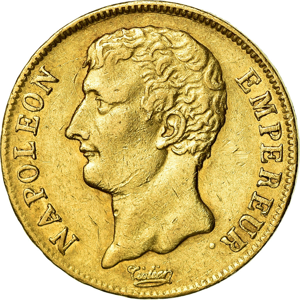 Münze, Frankreich, Napoléon I, 20 Francs, An 12 (1804), Paris, SS, Gold