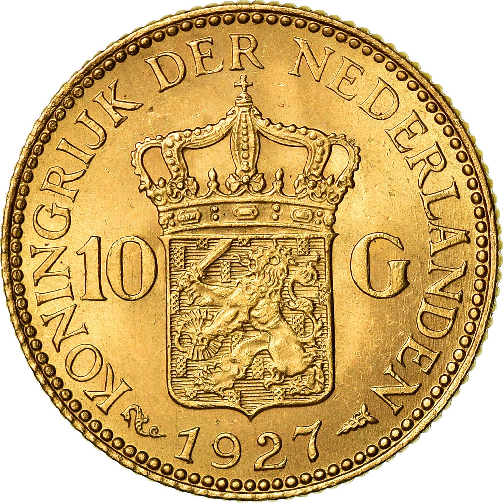 Monnaie, Pays-Bas, Wilhelmina I, 10 Gulden, 1927, SUP+, Or, KM:162