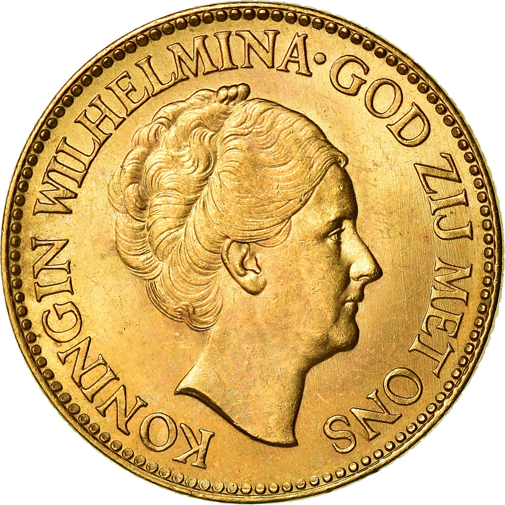 Monnaie, Pays-Bas, Wilhelmina I, 10 Gulden, 1932, SPL, Or, KM:162