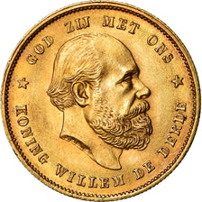 Monnaie, Pays-Bas, William III, 10 Gulden, 1876, SUP, Or, KM:106