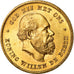 Coin, Netherlands, William III, 10 Gulden, 1875, MS(60-62), Gold, KM:105
