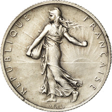 Moneda, Francia, Semeuse, 2 Francs, 1898, Paris, Flan mat, EBC, Plata, KM:845.1