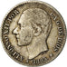 Coin, Spain, Alfonso XII, 50 Centimos, 1885, Madrid, EF(40-45), Silver, KM:685
