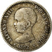 Coin, Spain, Alfonso XIII, 50 Centimos, 1892, Madrid, EF(40-45), Silver, KM:690