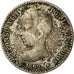 Coin, Spain, Alfonso XIII, 50 Centimos, 1892, Madrid, VF(30-35), Silver, KM:690