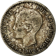 Coin, Spain, Alfonso XIII, 50 Centimos, 1900, Madrid, EF(40-45), Silver, KM:705