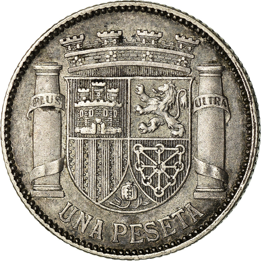 Coin, Spain, Peseta, 1933, AU(50-53), Silver, KM:750
