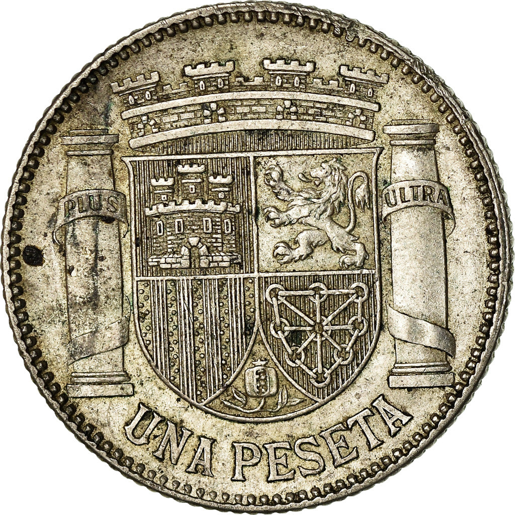 Coin, Spain, Peseta, 1933, AU(50-53), Silver, KM:750