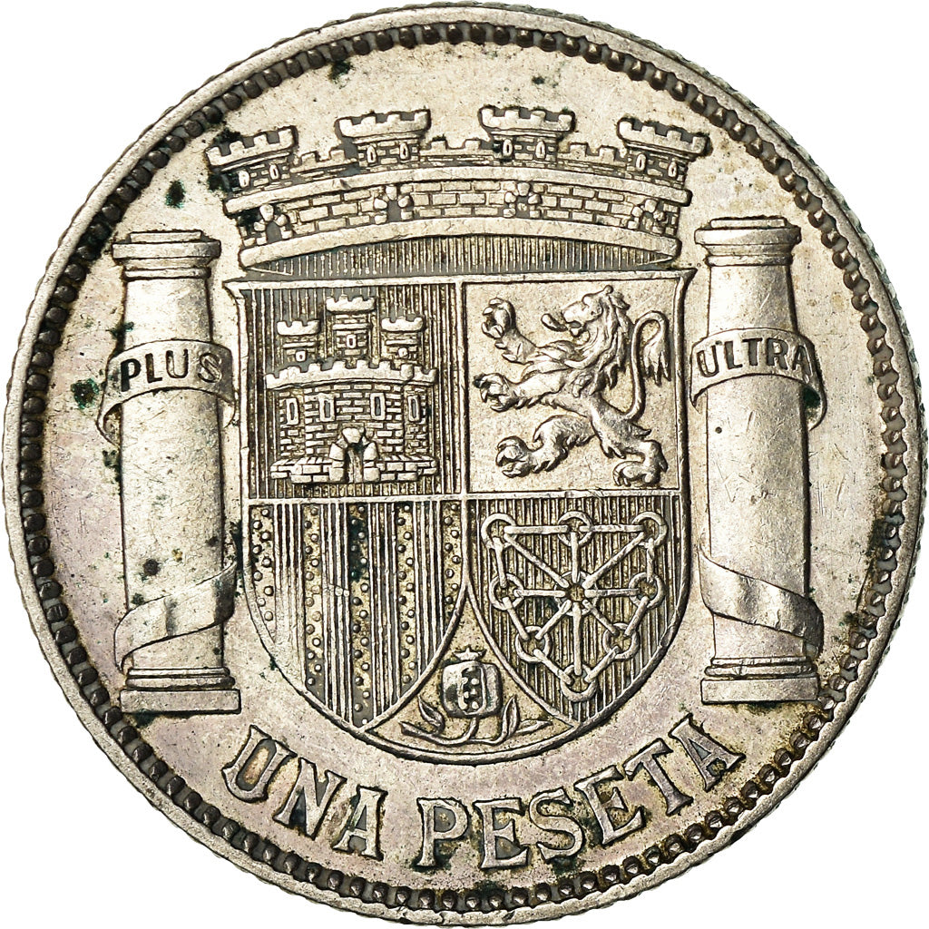 Coin, Spain, Peseta, 1933, AU(55-58), Silver, KM:750